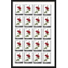 377c - Manama MNH ** Mi N° 170 / 175 B non dentelé (Imperf) fleurs flowers Roses feuilles sheets