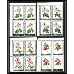 378a - Manama MNH ** Mi N° 170 /175 A fleurs flowers Roses bloc 4