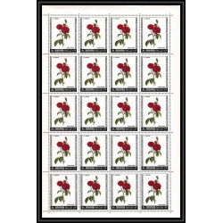 378c - Manama MNH ** Mi N° 170 /175 A fleurs flowers Roses feuilles sheets