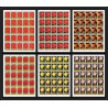 379c - Fujeira MNH ** Mi N° 1251 / 1256 A fleurs flowers roses rosen feuilles sheets