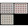 380d - Yemen kingdom MNH ** Mi N° 341 / 343 A overprint jordan relief fund fleurs flowers Roses feuilles sheets