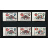 380h - Yemen kingdom MNH ** Mi N° 341 / 343 A/B non dentelé (Imperf) overprint fleurs flowers ROSES
