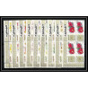 381b - Fujeira MNH ** Mi N° 381 / 389 A fleurs (fleur flower wild flowers) Roses rosen bloc 4 cote 48 euros