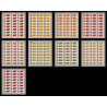 381c - Fujeira MNH ** Mi N° 381 / 389 A fleurs (fleur flower wild flowers) Roses rosen feuilles sheets cote 288 euro