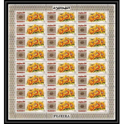 381c - Fujeira MNH ** Mi N° 381 / 389 A fleurs (fleur flower wild flowers) Roses rosen feuilles sheets cote 288 euro