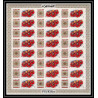 382d - Fujeira MNH ** Mi N° 381 / 389 A fleurs (fleur wild flowers) Roses non dentelé (Imperf) feuilles sheets