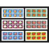 384x - Sharjah khor fakkan MNH ** Mi N° 54/59 A fleurs flowers roses rosen feuilles sheets