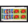 384 - Sharjah khor fakkan MNH ** Mi N° 91 / 96 A overprint fleurs flowers roses rosen bloc 4