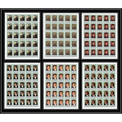 388c Ras Al Khaima MNH ** Mi N° 635 / 640 A Musique (music) Ludwig van Beethoven german feuilles sheets cote 175 