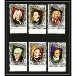 392 - Ras Al Khaima MNH ** Mi N° 586 / 591 A Musique (music) compositeurs (composers) vivaldi chopin - bach brahms