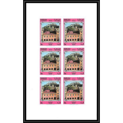 394b - Sharjah MNH ** N° 728 / 732 B Musique music Amadeus Mozart composers feuilles sheets non dentelé (Imperf)