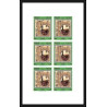 396a - Sharjah MNH ** Mi N° 714 / 718 B Musique (music) Beethoven composer non dentelé (Imperf) feuilles sheets
