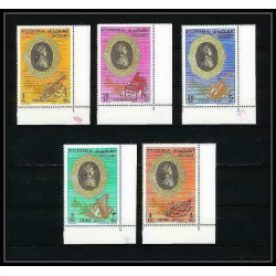 398a - Fujeira MNH ** Mi N° 770 / 774 A Musique (music) Wolfgang Amadeus Mozart Coin de feuille