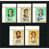 399a - Fujeira MNH ** Mi N° 732 / 736 A Musique (music) Ludwig van Beethoven composer coin de feuille