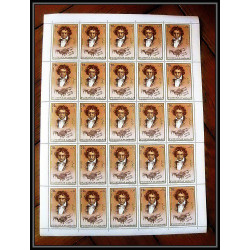 399d - Fujeira MNH ** Mi N° 732 / 736 A Musique (music) Ludwig van Beethoven composer feuilles sheets cote 125 euros