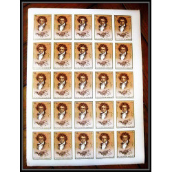 400c - Fujeira MNH ** Mi N° 732 / 736 B Musique (music) Ludwig van Beethoven non dentelé (Imperf) feuilles sheets