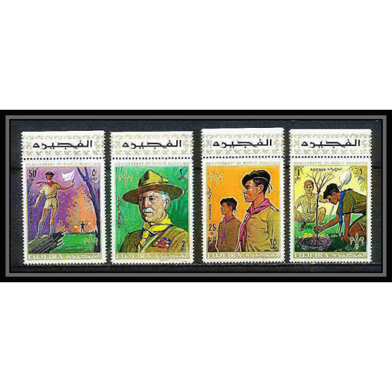 401 - Fujeira MNH ** Mi N° 513 / 516 A Scout (Pfadfinder scouting jamboree scouts)