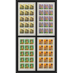 401c - Fujeira MNH ** Mi N° 513 / 516 A Scout (Pfadfinder scouting jamboree scouts) feuilles sheets
