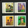 401d - Fujeira MNH ** Mi N° 513 / 516 B Scout (Pfadfinder scouting jamboree scouts) non dentelé (Imperf)