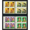 402b - Fujeira MNH ** Mi N° 517 / 520 A Scout (Pfadfinder scouting jamboree scouts) Overprint gold charles dickens bloc 