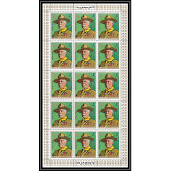 402c - Fujeira MNH ** Mi N° 517 / 520 A Scout (Pfadfinder jamboree scouts) Overprint gold charles dickens feuilles sheet