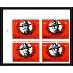 403e Manama MNH ** Mi N° 31 / 36 B non dentelé (Imperf) Scout (Pfadfinder jamboree scouts) Farragut state park