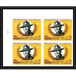 403e Manama MNH ** Mi N° 31 / 36 B non dentelé (Imperf) Scout (Pfadfinder jamboree scouts) Farragut state park