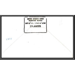 097002 argentine islands 29/1/1978 british antarctic survey territory antarctic antarctique lettre cover