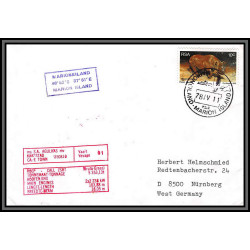 097007 marion island 1/4/1978 rsa south africa antarctic antarctique lettre cover