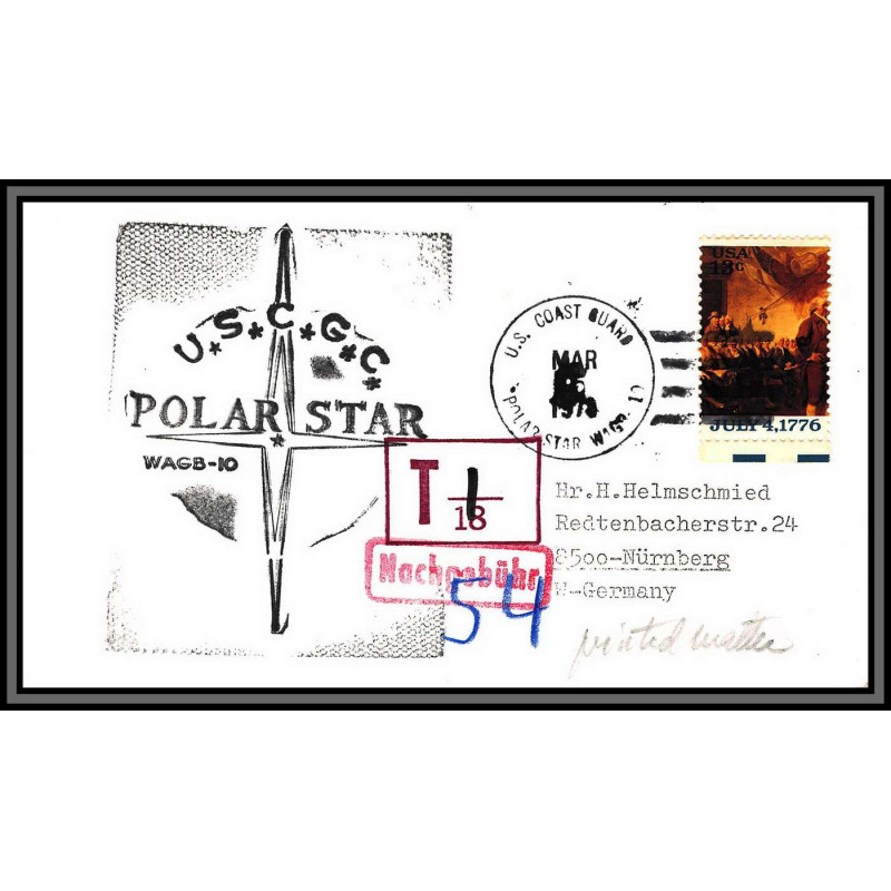 097009 USCGC polar star 1978 usa arctique arctic north pole lettre cover