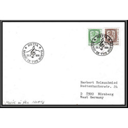 097025 music in the north hetta 23/3/1978 finlande finland arctique arctic north pole lettre cover