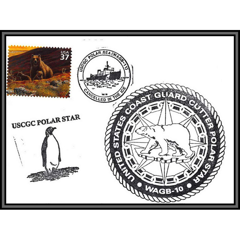 097039 USCGC cutter polar star usa arctique arctic north pole lettre cover