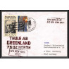 097078 thule ab greenland 75-32 north 15/12/1977 usa arctique arctic north pole lettre cover