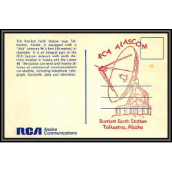 097079 rca alascom alaska bartlett earth station novembre 1977 usa arctique arctic north pole carte postcard