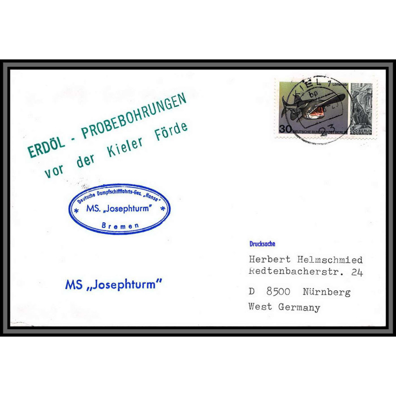 097086 erdol ms josethturn 1978 allemagne germany antarctic antarctique lettre cover