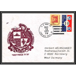 097159 deep freeze 77/78 us navy 13/12/1977 usa antarctic antarctique lettre cover