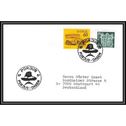 097183 porjus 3/7/1977 suède sverige arctique arctic north pole lettre cover