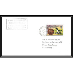 097185 ship bransfield 12/11/1976 falkland antarctic antarctique lettre cover