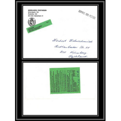 097196 gronland groenland douane arctique arctic north pole lettre cover