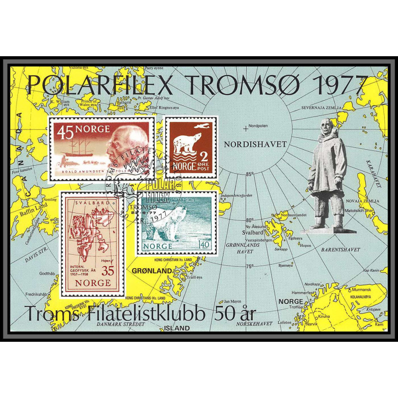097197 polarfilex tromso 1977 norge norvège arctique arctic north pole lettre cover