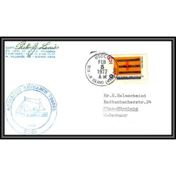 097212 signé signed vessel hero 5/2/1977 usa antarctic antarctique lettre cover