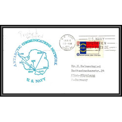 097232 communications network us navy 6/4/1977 usa antarctic antarctique lettre cover