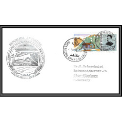 097235 signé signed base brown 1976 argentine argentina antarctic antarctique lettre cover