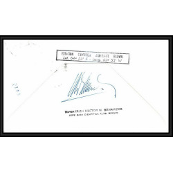 097235 signé signed base brown 1976 argentine argentina antarctic antarctique lettre cover