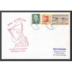 097240 rca alscom bartlett alaska usa antarctic antarctique cover + carte postcard