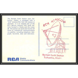 097240 rca alscom bartlett alaska usa antarctic antarctique cover + carte postcard