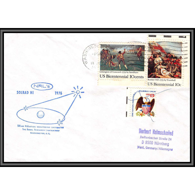 097242 solrad hi 1976 solar radiation usa arctique arctic north pole lettre cover