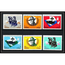 404y - Ajman MNH ** N° 182 / 187 A Scout (Pfadfinder jamboree scouts) Farragut state park 1967