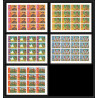 405c - Fujeira MNH ** Mi N° 679 / 683 B Non dentelé imperf Scout (Pfadfinder jamboree scouts) japan feuilles sheet
