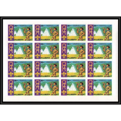 405c - Fujeira MNH ** Mi N° 679 / 683 B Non dentelé imperf Scout (Pfadfinder jamboree scouts) japan feuilles sheet